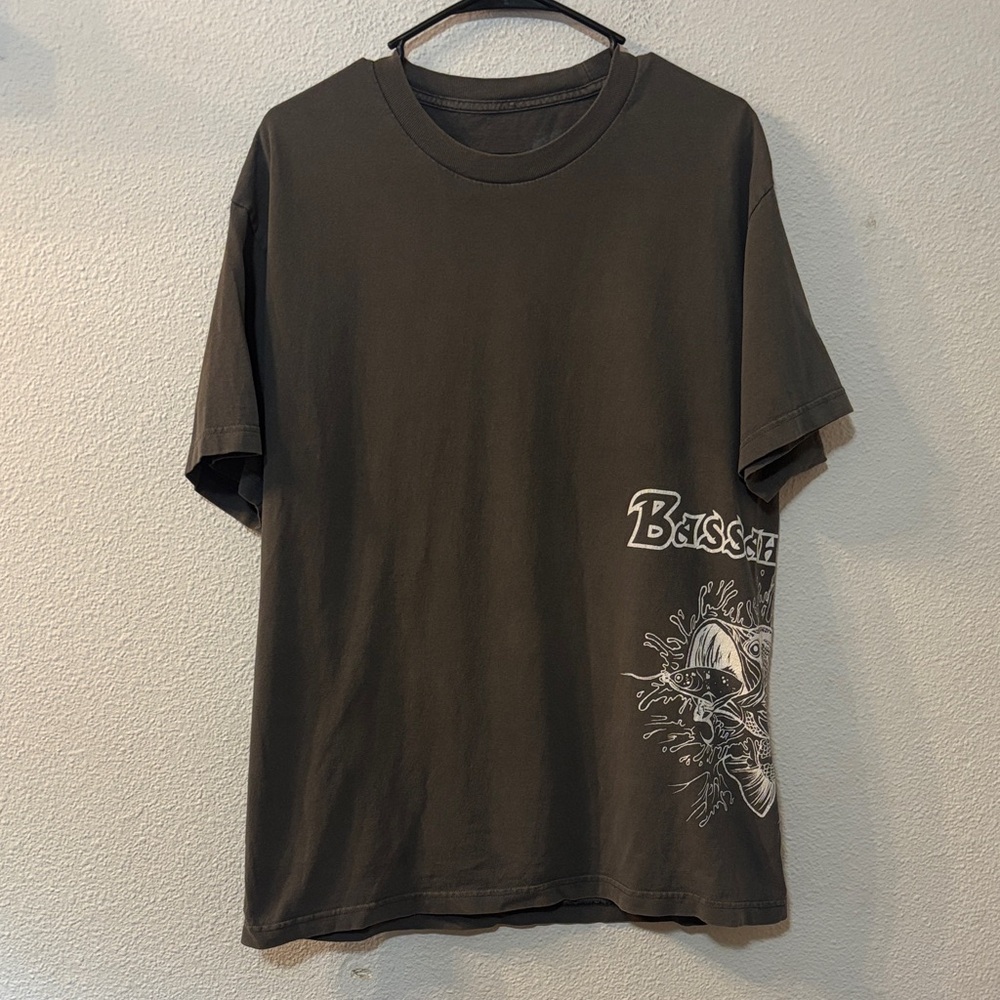 Bassaholics Men's Dark Gray Graphic Tee